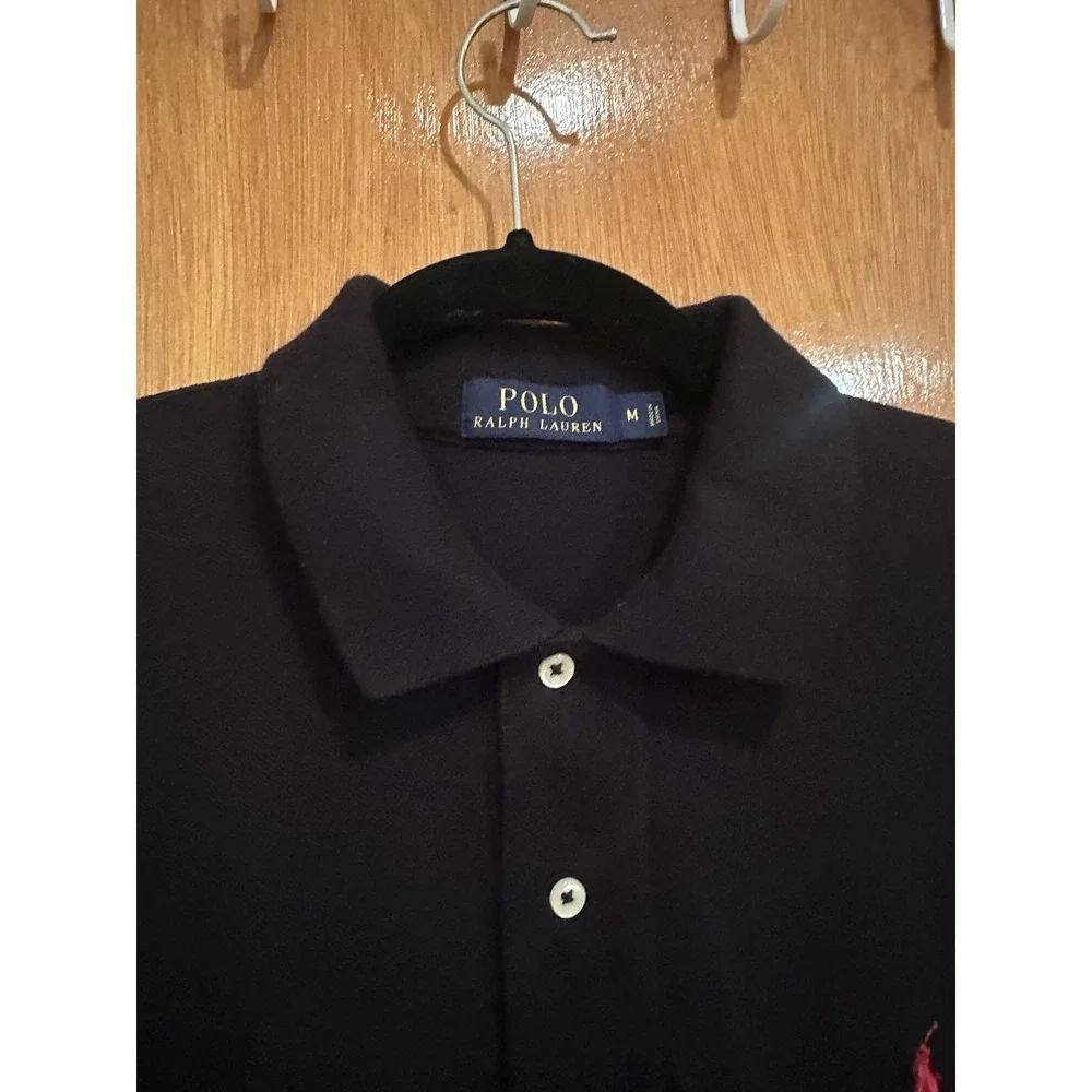 Polo Ralph Lauren Men's Navy Blue Polo Shirt Size Medium NEW Authentic Size M